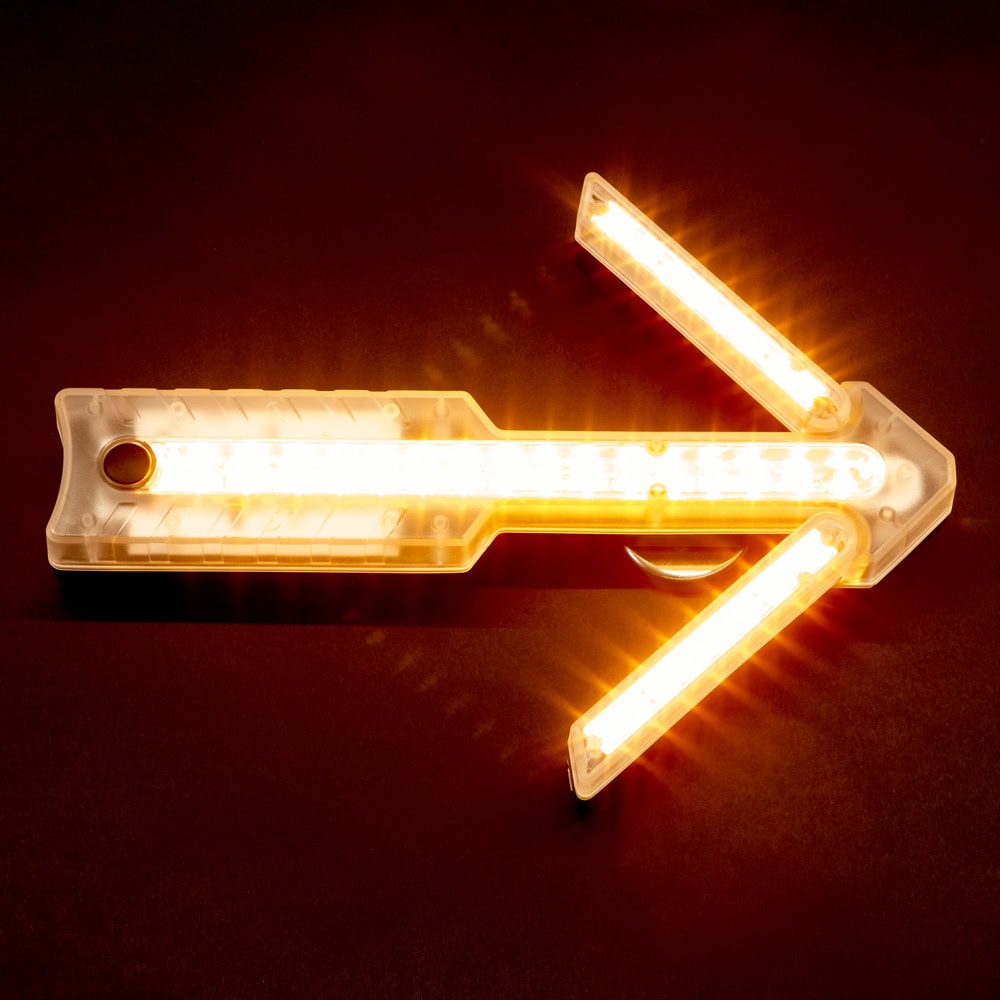 led-arrow-light-on-open-roadflash